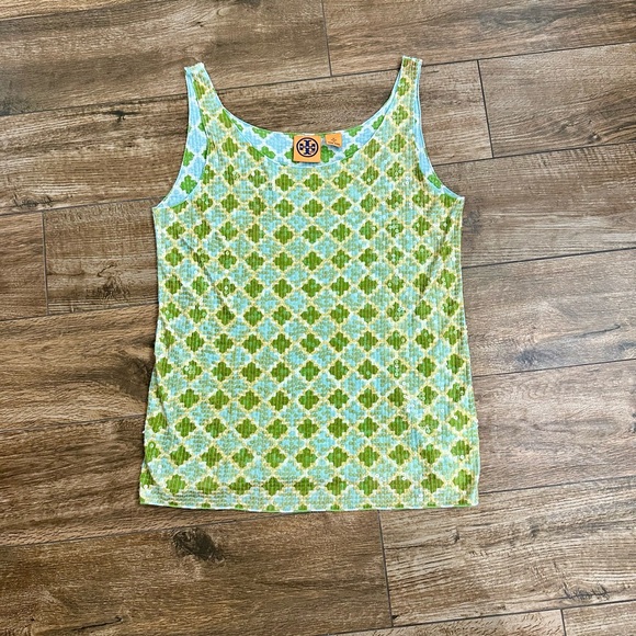 Tory Burch Classic Geometric Sequin Tank Top Medium - Picture 1 of 5